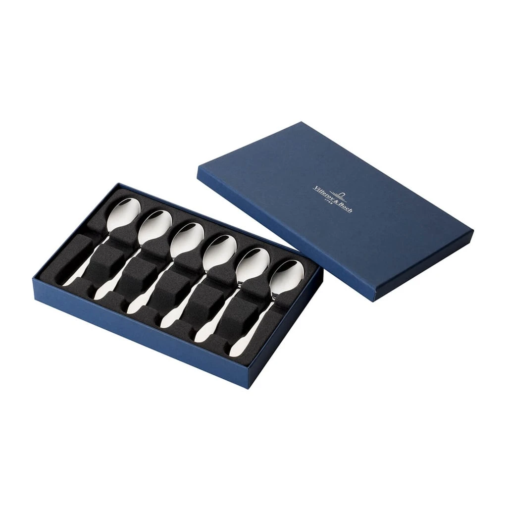 Villeroy & Boch Espressoloeffel-Set 6tlg. Oscar In Silber/platin