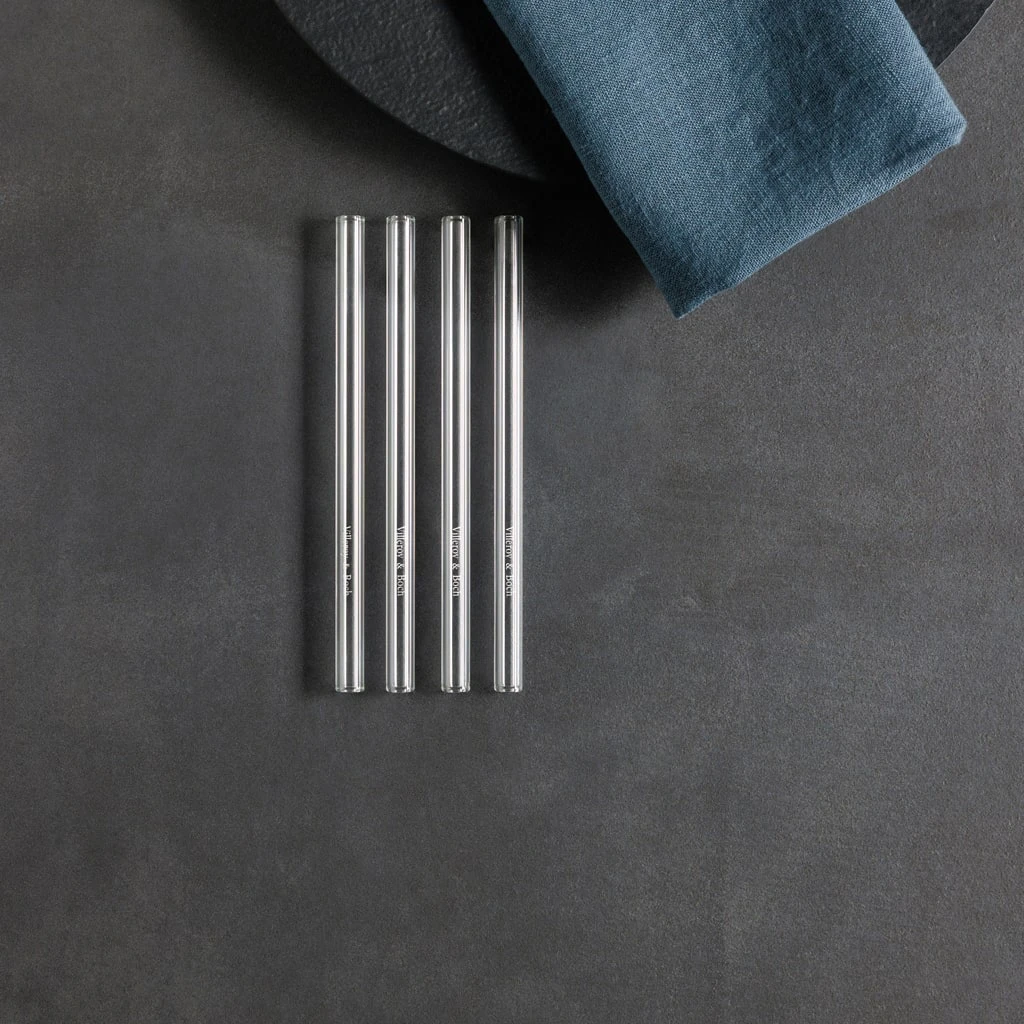 Villeroy & Boch Glas-Trinkhalm Kurz, Set 4tlg Purismo Bar In Klar – Bild 3
