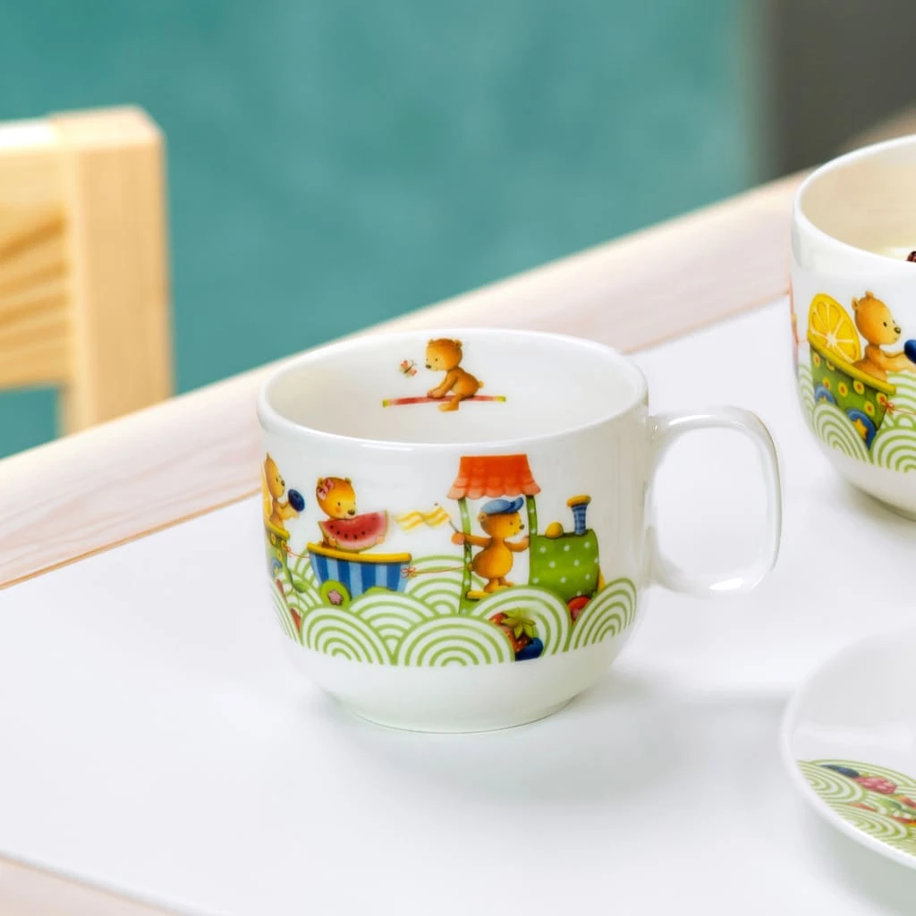 Villeroy & Boch Kinderbecher M.1 Henkel Klein Hungry As A Bear In Rot – Bild 3