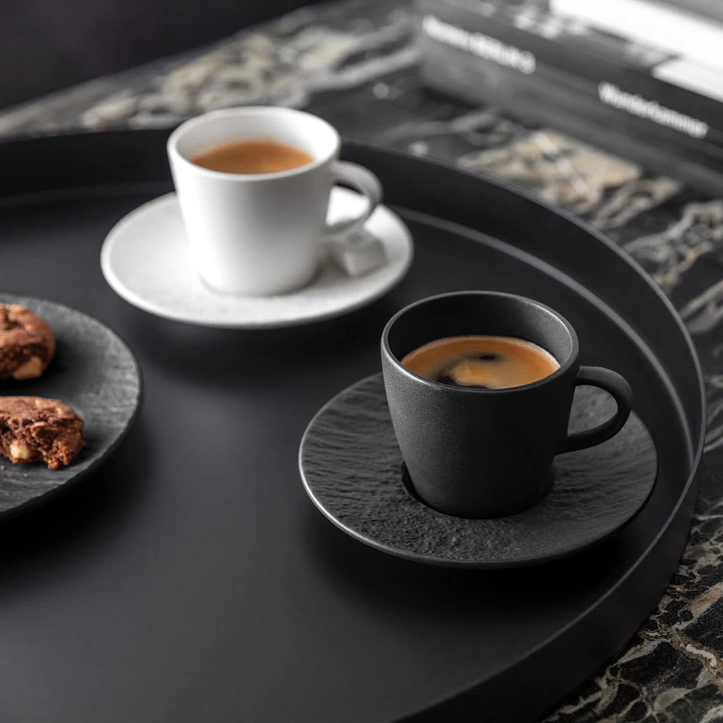 Villeroy & Boch Mokka-/Espressountertasse Manufacture Rock In Schwarz – Bild 2