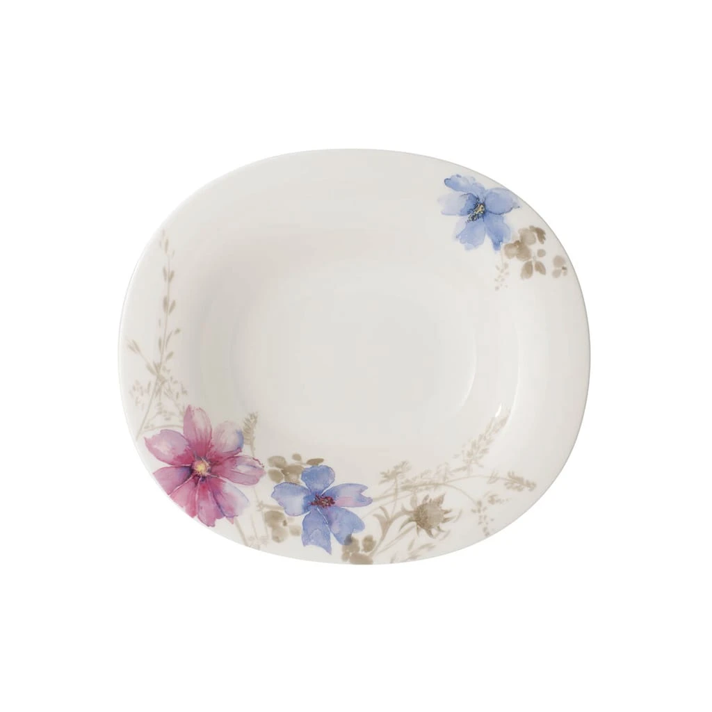Villeroy & Boch Suppenteller Oval Mariefleur Gris Basic In Bunt